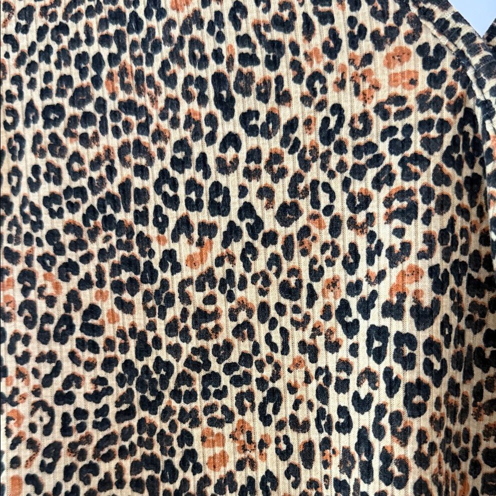 love, Fire Leopard Print Wrap Blouse - Picture 2 of 4